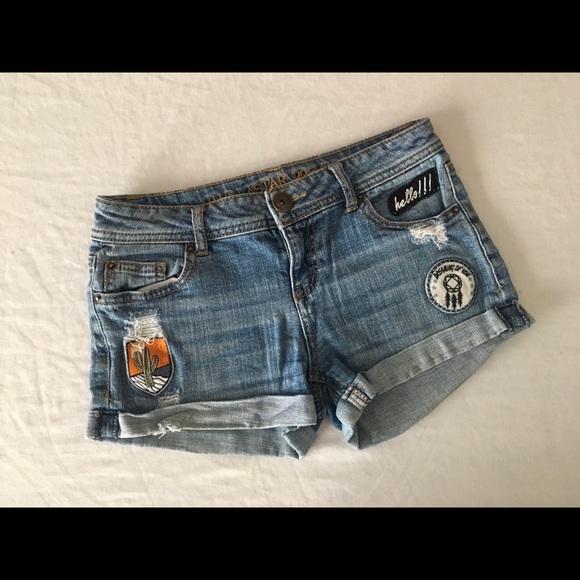 Denim Short Shorts - Picture 1 of 11